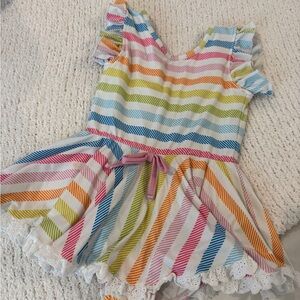 Rainbow Cheeky Plum Leotard, 5T